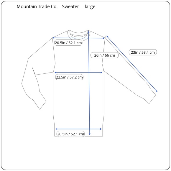 Men's Sweater Alpaca Fur Fair Isle Jumper Pullover Geometric Accent Trim Blue L - Picture 6 of 6